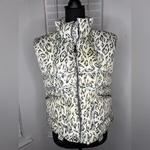 Leopard Print Puffer Vest